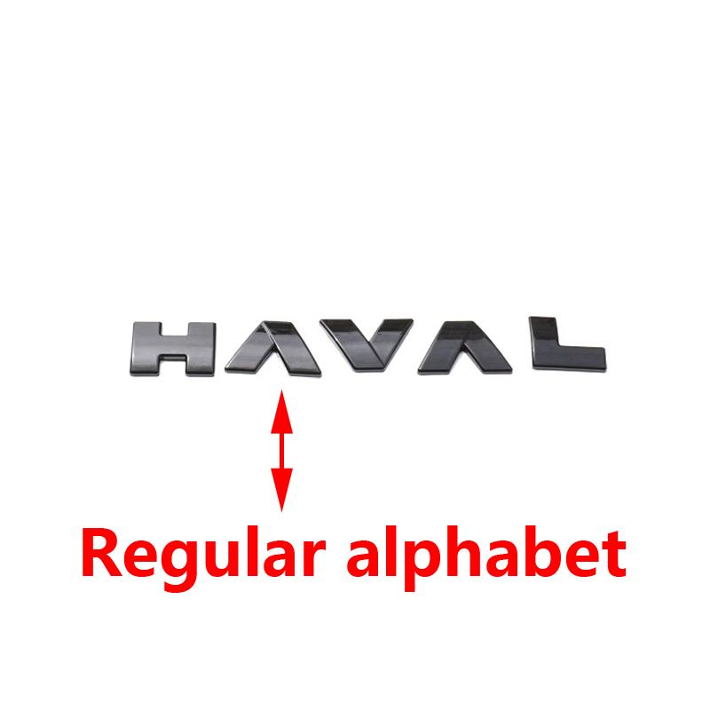Per Haval H6 GT logo Auto Rete Anteriore Emblemi Logo Nero Per GWM Great Wall Generazione Haval H6 GT