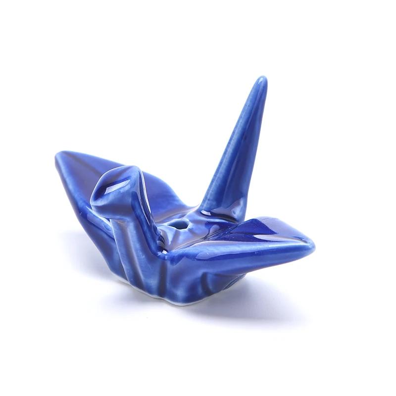 Colorful Thousand Paper Cranes Incense Stick Holder Japanese Retro Pattern Incense Base Tea Ceremony Accessories Home Decoration