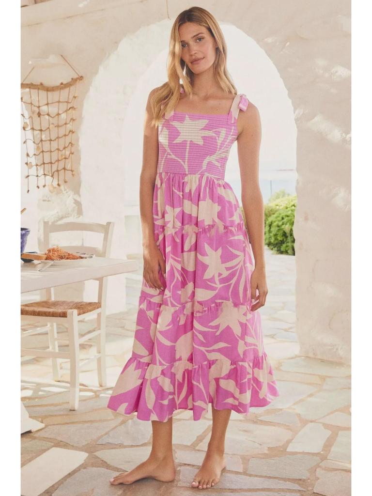 European & American Sleeveless Summer Dress - Printed Long Suspender Style for Casual or Commuting Wear