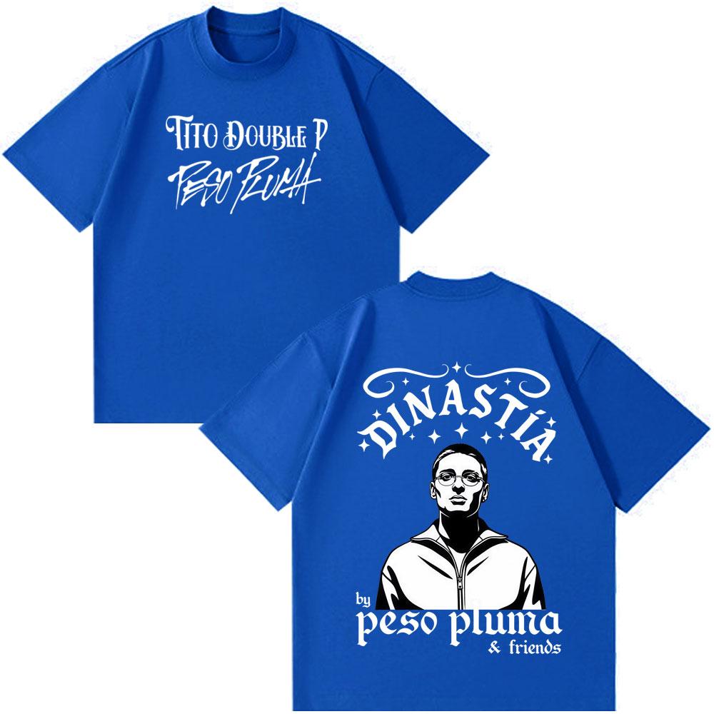 Peso Pluma Dinastia TOUR 2026 Print Tees Men Women Fashion Clothing Tshirt Shortsleeved Cotton Loose Casual Tshirts Fan Gifts