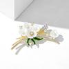 Vintage Blume Perle Brosche Pin Kristall Strass Schmuck Hochzeit Party Geschenke
