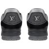 Louis Vuitton Trainer Low Top Stylish Skateboarding Shoes Men's Gray 1A5Q1C