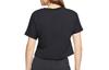 Nike Crop Tops Women's Black Crew Neck Moderate DB3873-010