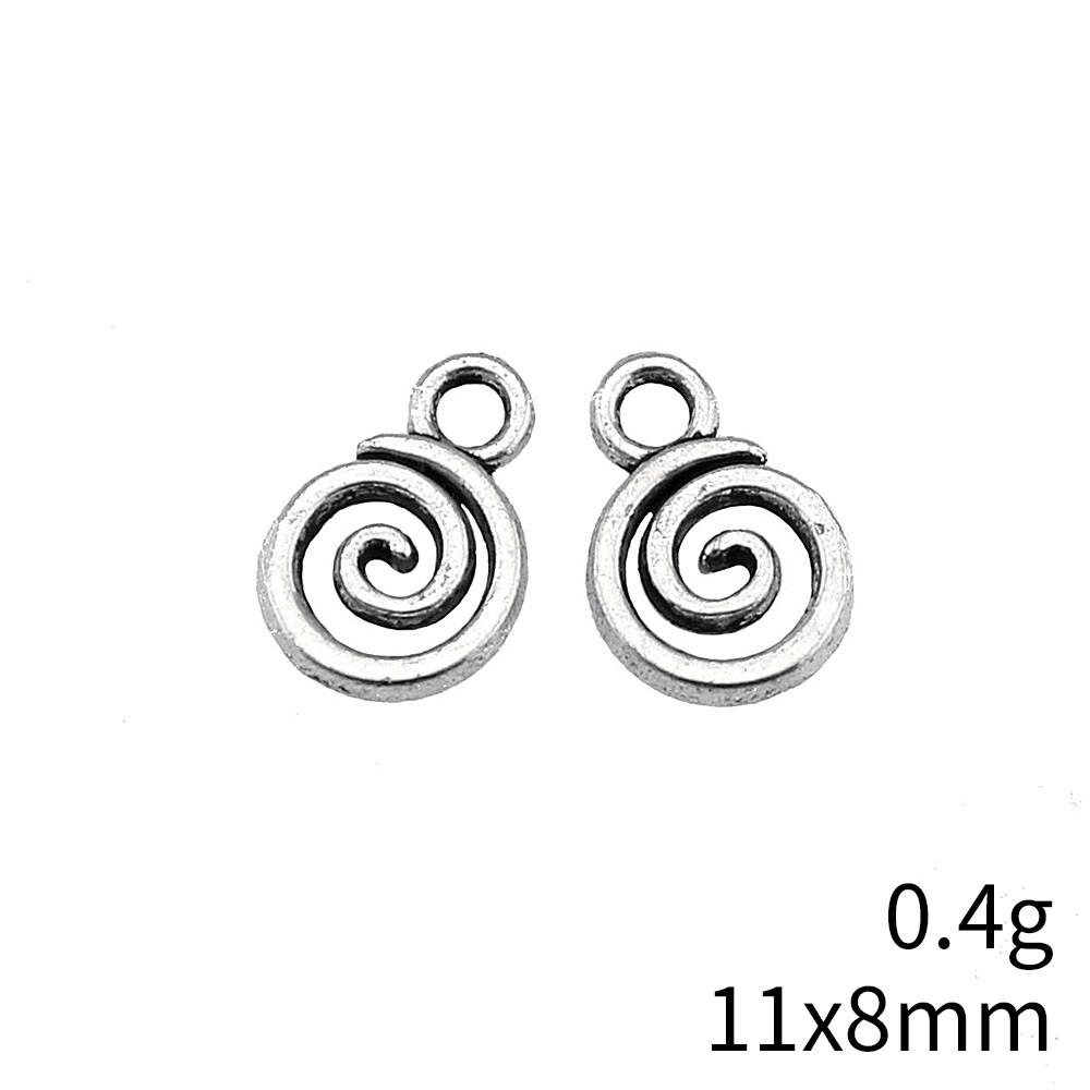 Mother's Day Charms For Bags Wave Water Drop Swirl Charms Pendant Audience Bag Pendant