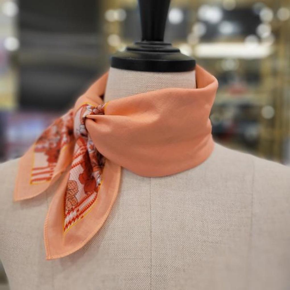 100% Cotton Petite Scarf E22S2CO212 ES Peony