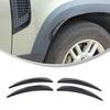 Glossy Piano Black ABS Wheel Eyebrow Trim Cover For LR Defender L663 +