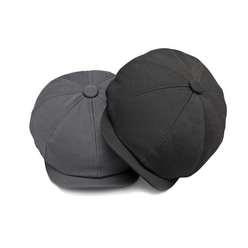 Berretto da strillone da uomo e da donna, cappello ottagonale per uomo, berretto piatto britannico, retrò a otto lame, berretto traspirante