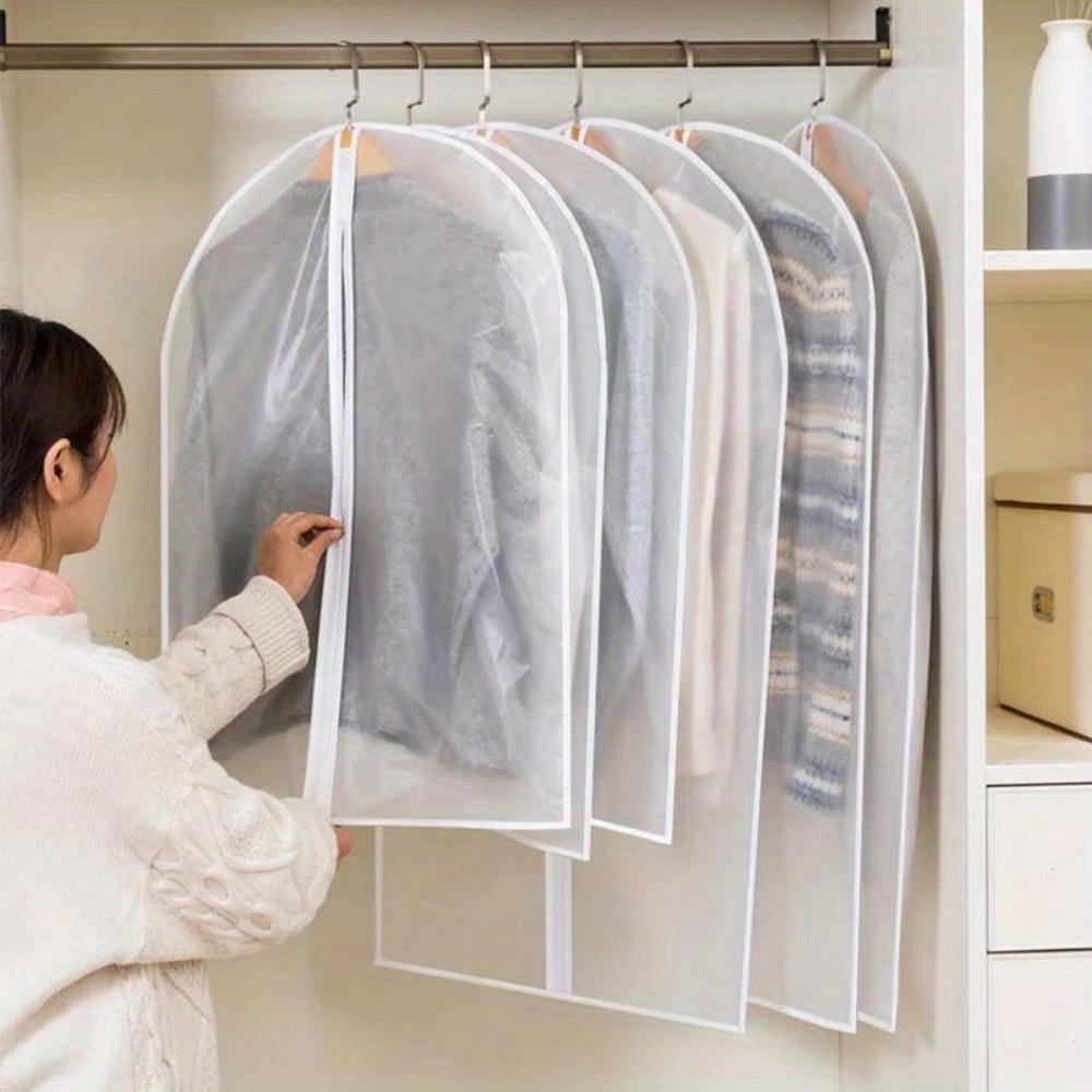 1PC Clothes Hanging Dust cover wedding Dress Cover Suit Coat Storage Bag Garment bags Organizer Wardrobe Hanging Clothing Organizers ZPG