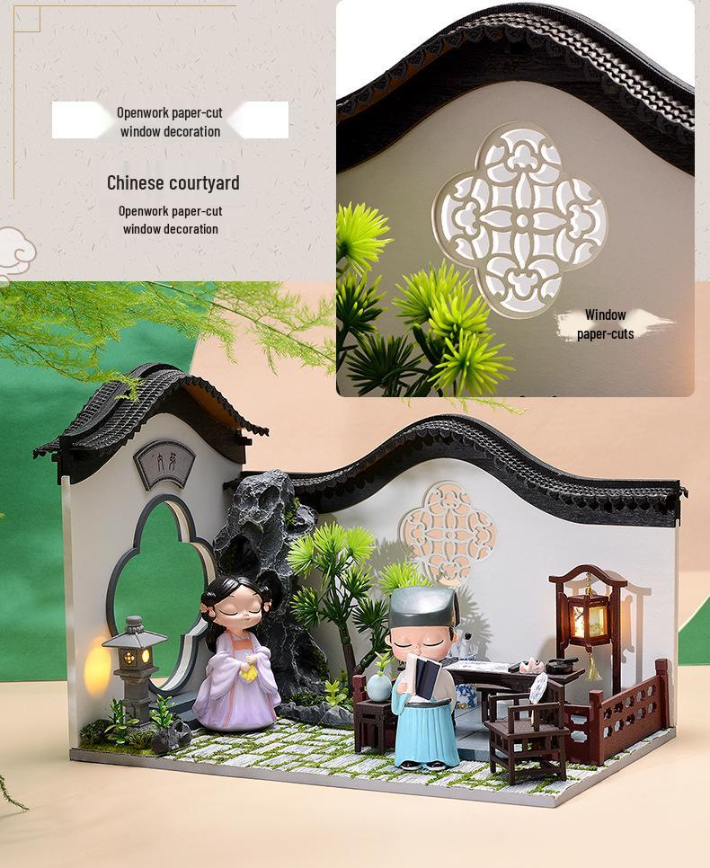 Zhi Qu Wu DIY Chinese-Style Ancient Architecture Model Kit - Creative Gift for Boys and Girls