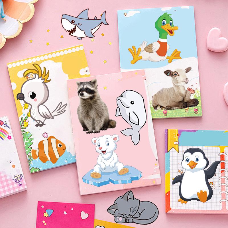 Large Creative Small Animal Self-Adhesive Stickers for Kids' Diaries & Toys
