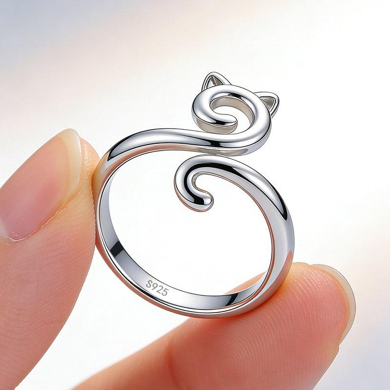 Xiaomi BF CLUB 925 Sterling Rings for Women Simple Geometric Handmade Irregular Retro Chain Ring Allergy For Birthday Gift