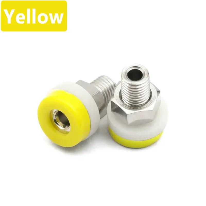 10 Stück 2mm Bananenbuchse Bananenstecker Buchse Klemmschraube Mutter Isoliert Elektrischer Anschlussklemmen-Verbinder