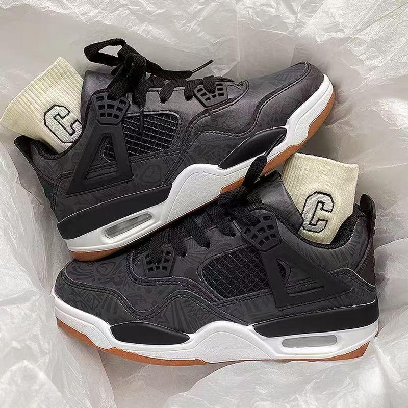 Women's Air Cushion Sneakers Retro Basketball Style Casual Walking Shoes For Daily Wear