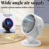 Powerful USB Mini Air Circulator Fan - 100-Speed Adjustable Turbo Blower for Desktop, Wall-Mount & Travel Use