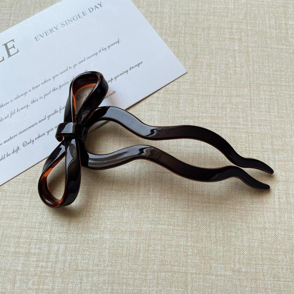 U-Shaped French Hair Pin Acrylic Acrylic Bow Hair Pins New Wavy Hairpins Hairpin Accessories