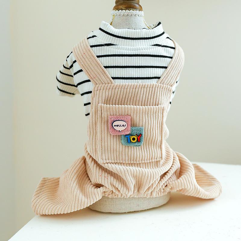 

Осенние и зимние вельветовые комбинезоны для одежды для собак M