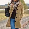 Double Breasted Mid-Length Coat In Multiple Colors