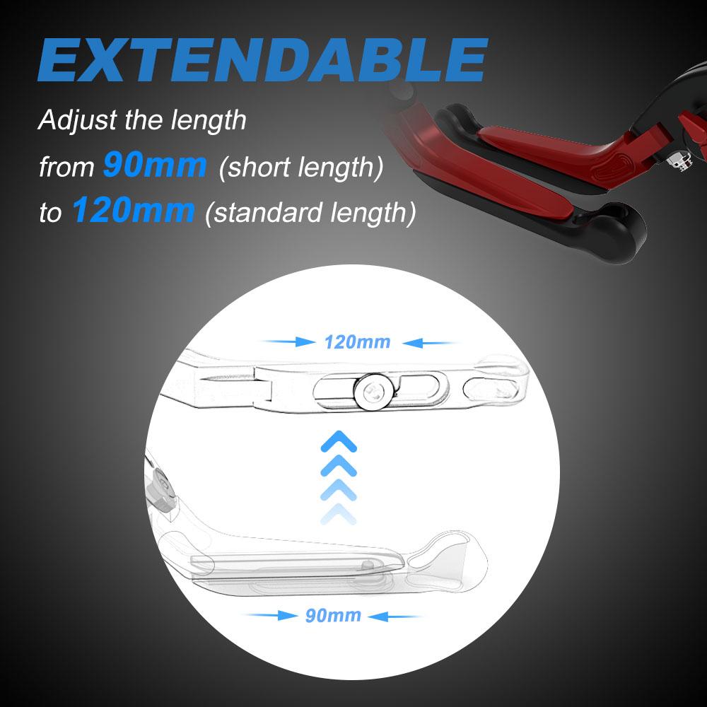 Motorcycle Brake Clutch Levers For Suzuki GSX1100G 1991-1994 GSX1200/Inazuma GSX-R1100 GSX-R1100W Adjustable Foldable Extendable