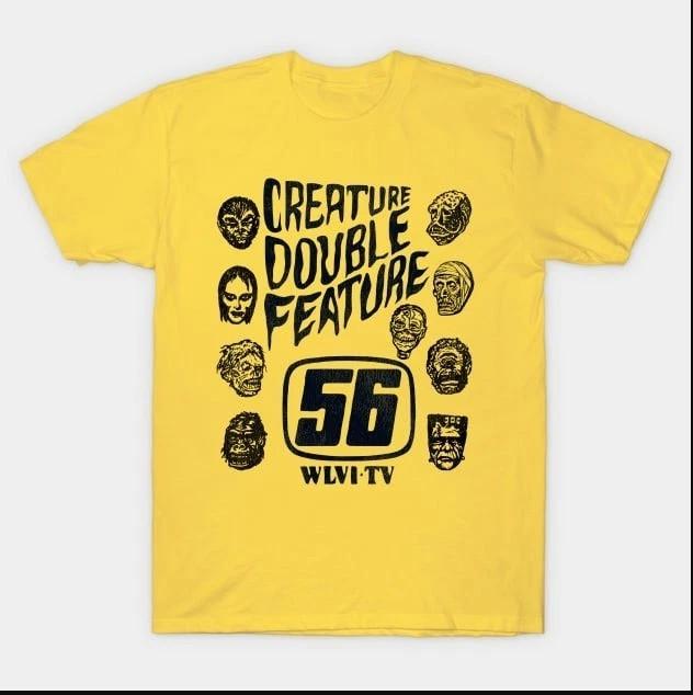 

Creature Double Feature Classic Monsters T-shirt, size S-4XL M