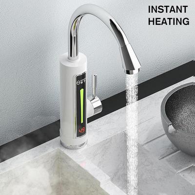 3300 W 220 V Instant Elektrische Warmwasserbereiter Wasserhahn Wasserhahn LED Umgebungslicht Temperaturanzeige Badezimmer Instant Heizung Wasserhahn