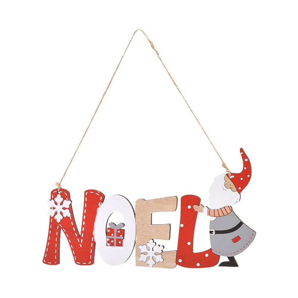 Christmas Tree Christmas Tree Ornament Christmas Decoration Unique Christmas Pendant Wooden Materials Classic Christmas Theme