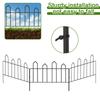 Garden Decorative Fence Metal Wire Fencing Border Outdoor 13in(H)*10ft(L) Small Fencing for Flower Bed Lawn Shrub Vegetable
