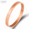 Men Women Stainless Steel Rose Gold Tone Color Couple Bracelets Roman Numeral Lover Cuff Bracelets Bangle Nuptial Wedding Occasion Jewelry Souvenir