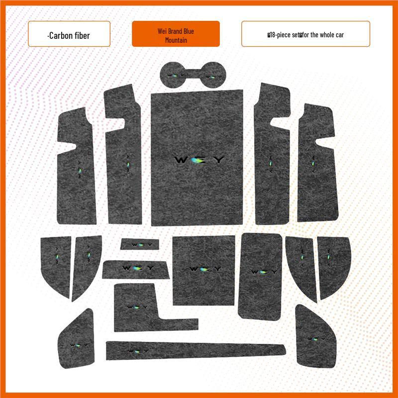 WEY Blue Mountain Car Door Slot Water Cup Mat – Interior Modification and Storage Box