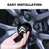 4pcs 56mm car wheel hub center cover logo sticker For Citroen C1 C3 C4 C5 C6 2CV VTS Picasso Cross Cactus RD3 C4L DS3 DS4 DS5