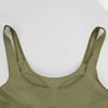 Women's U-neck Solid Color Sleeveless Short Top With Chest Cushion Vest