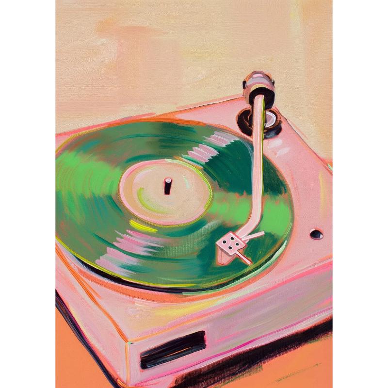 Retro Musical Art Canvas Poster Record Player Musical Instrument Painting Prints Canvas Wall Art Home Room Music Decor