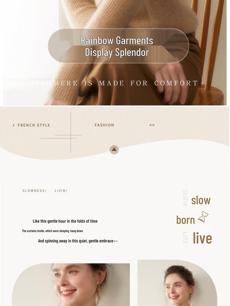 Damen Schlank Geschnittener Rippstrick Kaschmirpullover - Halber Rollkragen, Einfarbige, Perfekt für Herbst & Winter.