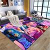KPop Dämonenjäger Muster Teppich, Innen-/Außenmatte, für Picknick, Spielzimmer, Schlafzimmer, Büro, Wohnzimmer, Heimdeko Teppich, Geburtstagsgeschenk