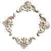 4 Carved Application Frame Wood Carvings Unsumed Figure Corner of Wooden Figures Decorative Strips
