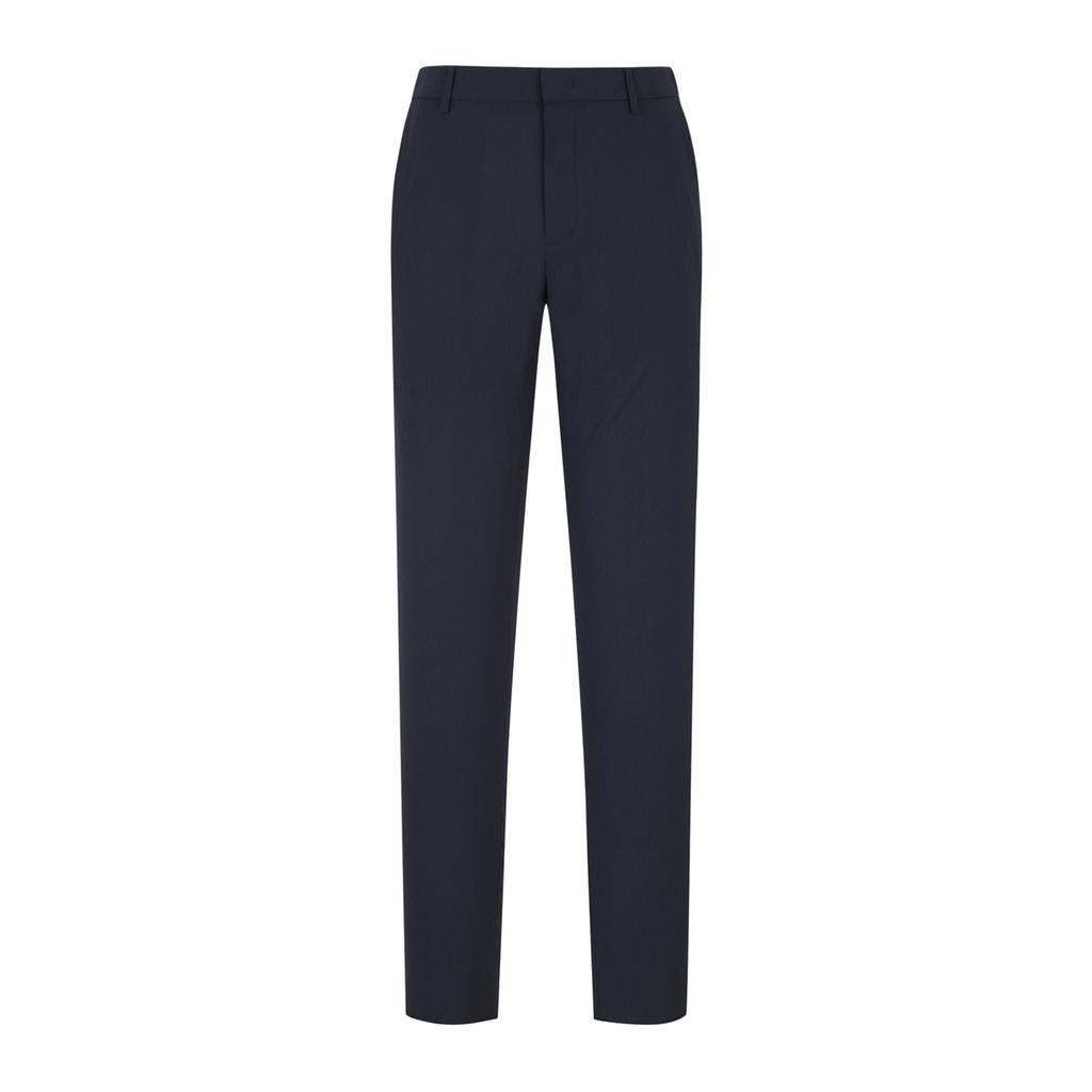 FERRAROMILANO Men'S Poly Wrinkle Lightweight Setup Slacks Navy (Am0Esl20349)
