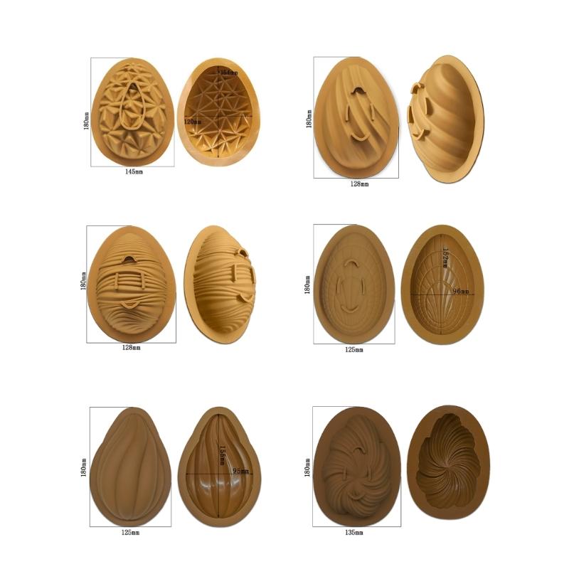 Silicone Mold Chocolate Various Eggs Fondant Cake Candy Cookie Moulds DIY Baking Decorating Tools for Dessert X3UC