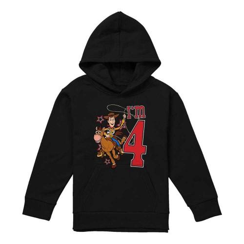 Toy Story Childrens/Kids IÂ´m 4 Woody Birthday Hoodie