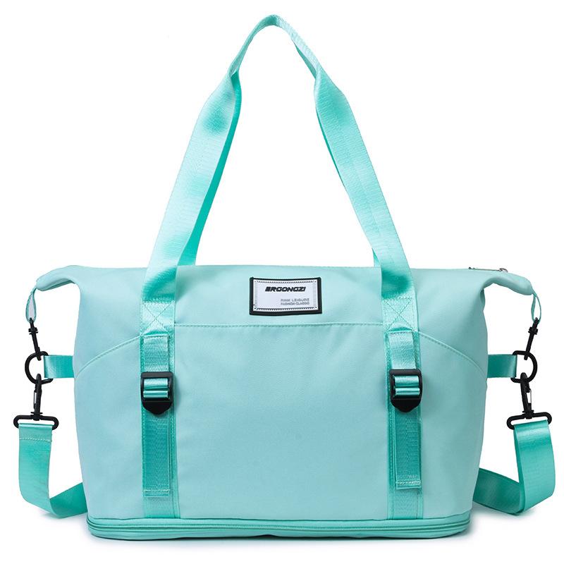 Short-haul travel bags, men's and women's large-capacity sports fitness bags, handbags, waterproof storage, large bags, portable macarons.