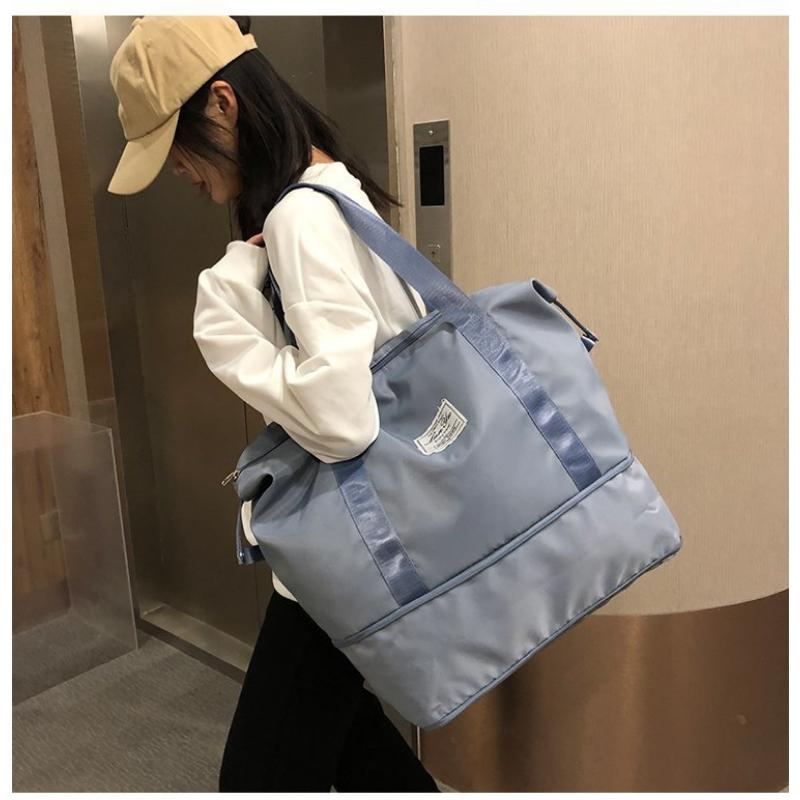 Short Distance Portable Travel Storage Bag for Women's Wet and Dry Separation Swimming Bag Yoga Fitness Bag One Shoulder Luggage Bag, Airplane Bag