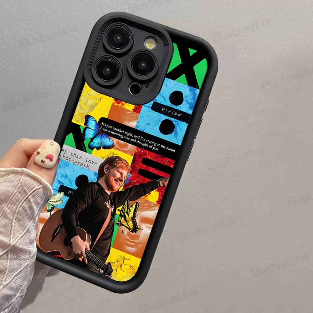 

E-Ed Sheeran Phone Case For IPhone 16 15 14 Plus 13 12 11 17 Pro Max Pro Soft Cover iPhone 14 plus