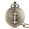 Orologio da tasca Anchor vintage al quarzo con catena