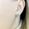 Silver Earrings with Natural Emerald 1.4ct (2111511)