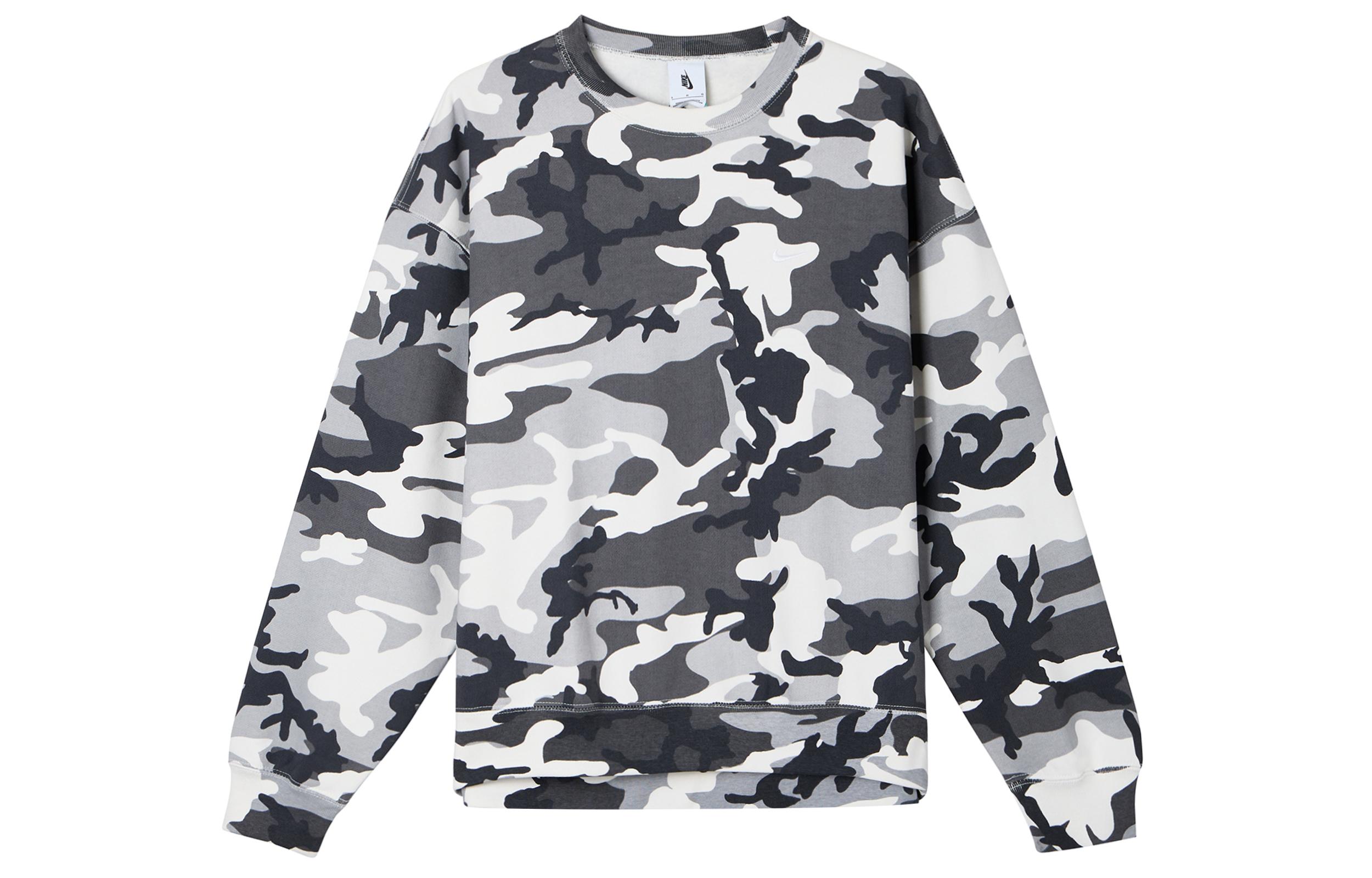 

Nike Sweatshirts Men s Gray Crew Neck Moderate Regular DN1256-133 L