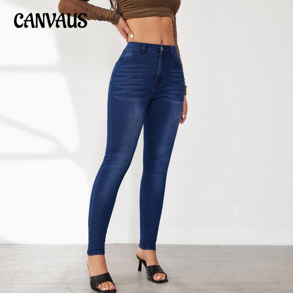 Spring and Autumn Women's Pants High Stretch Calf Pants Hip Lifting Jeans