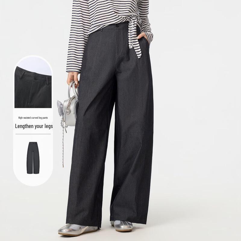 FivePlus Women s Commuter Casual Wide-Leg Pants M