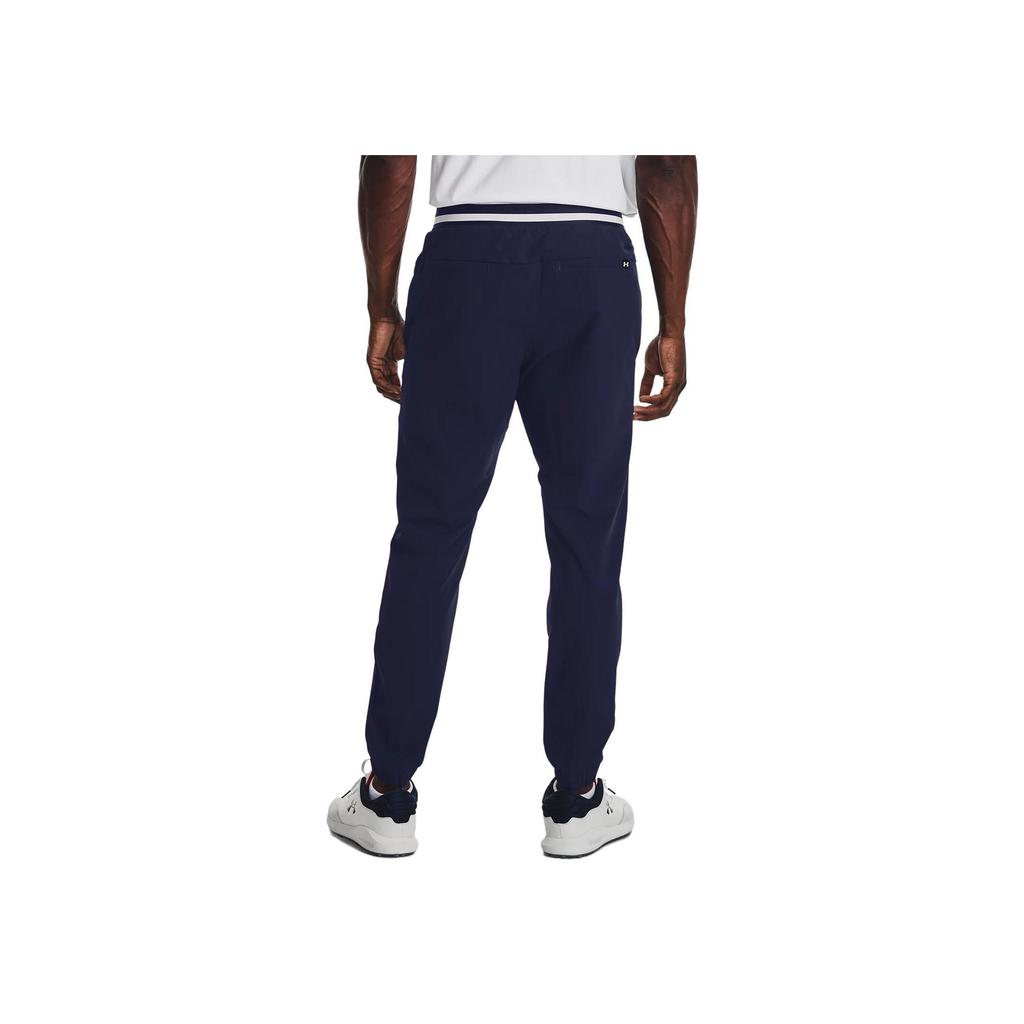 Under Armour Solid Color Elastic Waist Joggers Men Bottoms Midnight-Blue 1374766-410