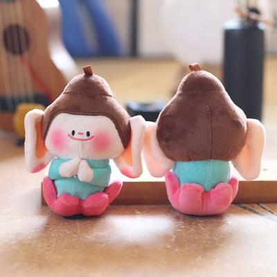 Cute Lotus Buddha Pendant Plush Toy Doll Buddha Companion Bag Pendant Keychain Doll