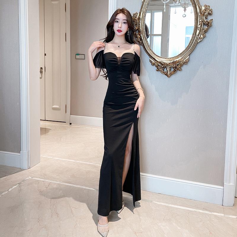 Women's Sexy Nightclub & Spa Soft Summer Evening Gown for Massage Technicians