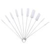 Pigeon Straw Brush, Cleaning Brush, Hose Brush, Very Fine Injector Brush, 20cm, Various Diameters, 10-Piece Set (White)