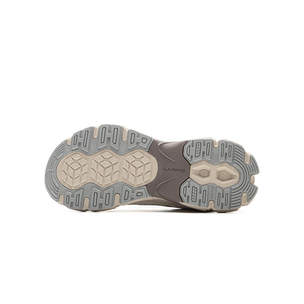 Li Ning Kids Sports Lifestyle Series Trendy Fashion Non-Slip Wear-Resistant Low-Top Casual Shoes Kids Casual Shoes Light-Gray YKCU180-5